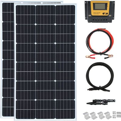 200 Watt 24V Rigid Solar Panel Monocrystalline Module Off Grid System