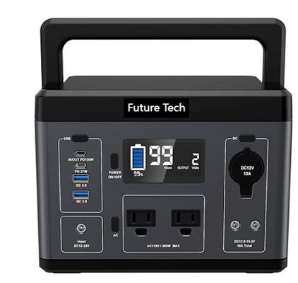 Portable Backup Solar Generator Power Station Lithium Battery 296Wh