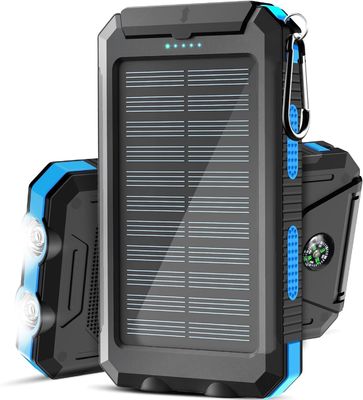 38800mAh Solar Power Usb Power Bank Waterproof For Outdoor Camping