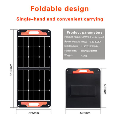 Innovative Technology 100W Portable Solar Panel For Outdoor Adventures