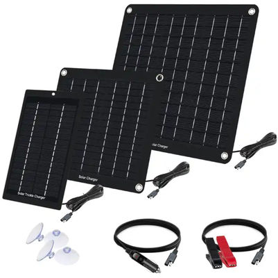 5W Solar Battery Charger Panel Kit Monocrystalline Portable For Car