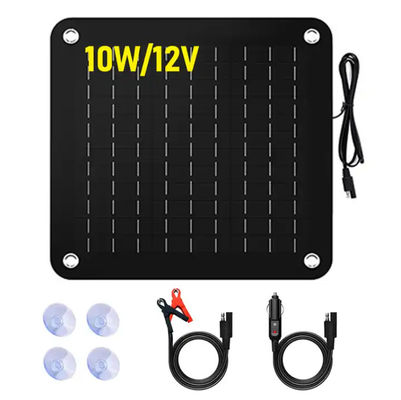 5W Solar Battery Charger Panel Kit Monocrystalline Portable For Car