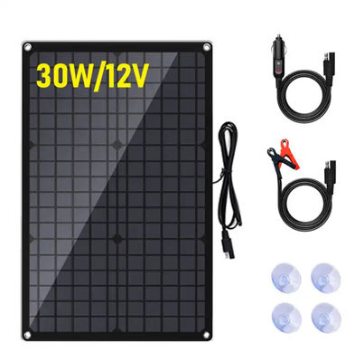 5W Solar Battery Charger Panel Kit Monocrystalline Portable For Car