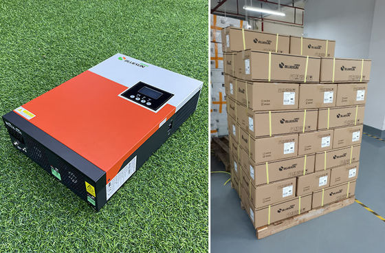 Home Off Grid Polycrystalline Solar Panels With  Inverters 5.5KW with orange