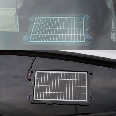 10W 12V Solar Battery Trickle Charger Powered Battery Maintainer Marine