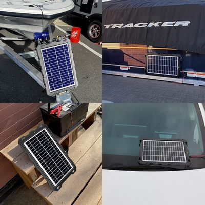 10W 12V Solar Battery Trickle Charger Powered Battery Maintainer Marine