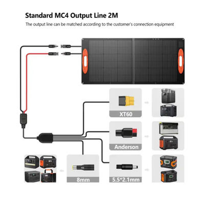 OEM 100w Folding Solar Panel Kit Electric Generator IP68