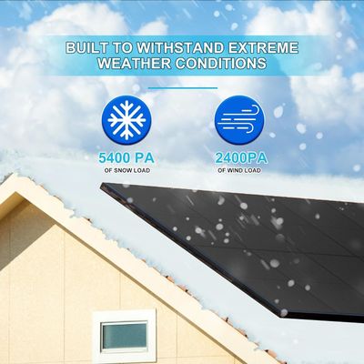 400W PV Monocrystalline Bifacial Solar Panels Kit 10BB