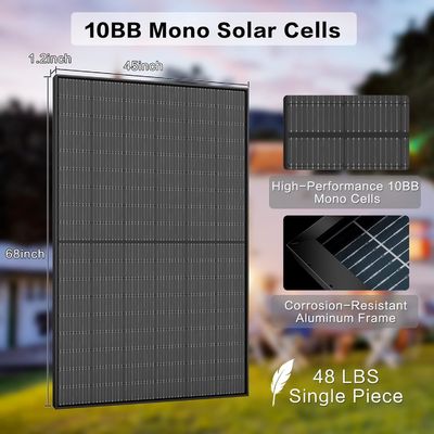 400W PV Monocrystalline Bifacial Solar Panels Kit 10BB