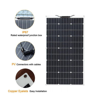 200W ETFE Solar Panel Flexible Solar PV PERC Monocrystalline FTET200