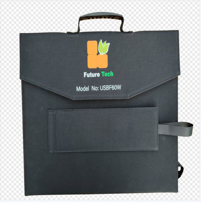 FT60 Foldable Solar Panel 60w Charger Blanket Waterproof IP65 with black
