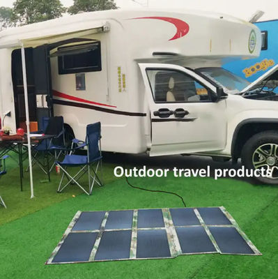 Monocrystalline 200 Watt Folding Solar Blanket Panel For Camping Trailer Car Marine