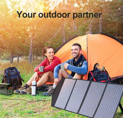 Monocrystalline 200 Watt Folding Solar Blanket Panel For Camping Trailer Car Marine
