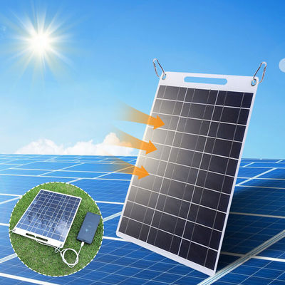 Portable Solar Panel Polycrystalline Silicon Folding Hiking Solar Module 30W