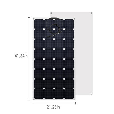 Monocrystalline Semi Flexible Solar Panel Modules 100W 12 Volt OEM