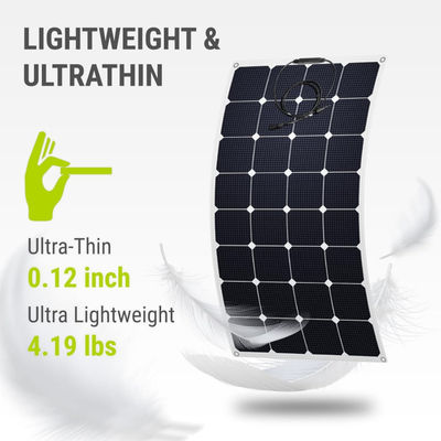 Monocrystalline Semi Flexible Solar Panel Modules 100W 12 Volt OEM