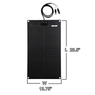Lightweight Flexible Solar Panels ETFE Black PERC Monocrystalline For RV