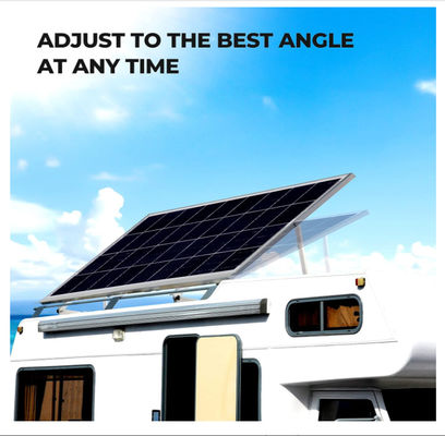 28in Adjustable Solar Panel Accessories Tilt Mount Brackets With Foldable Legs