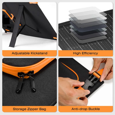 100W Off Grid Foldable Solar Charger Portable Solar Panel Kit For Camping