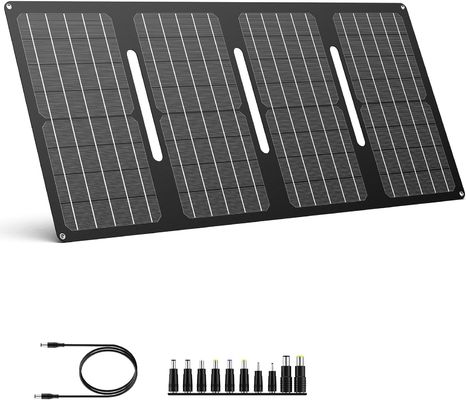 40W Portable Solar Panel 15V DC Outlet for Outdoor Camping Hiking