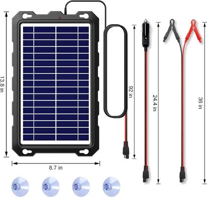 7.5W Portable Rv Solar Battery Charger Solar Car Battery Maintainer 12V