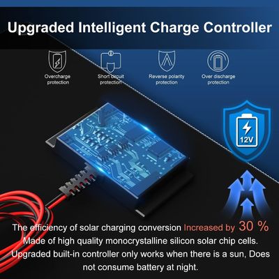 Powered Trickle 12V Solar Battery Charger Panel Waterproof 10W