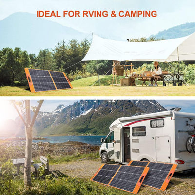 Foldable 100W RV Off Grid Solar System Package For Camping Hiking
