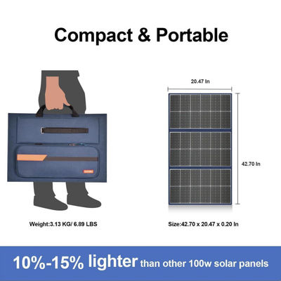 Flexible Foldable Solar Blanket For Power Station 105W 20V
