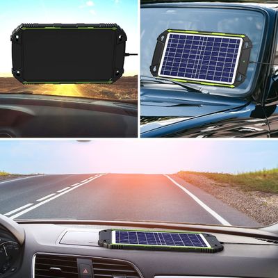 10W 12V Waterproof Solar Battery Charger Maintainer for Car Boat Marine RV