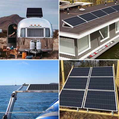 100W 12V 9BB Photovoltaic Balcony Solar Panels For RV Motorhomes Marine Boat