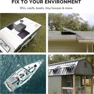 Waterproof 12V 100W Rigid Solar Panel Mono PV Modules High Efficiency