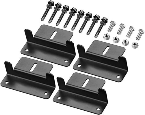 Lightweight Solar Panel Accessories Z Bracket Mount Anodized Aluminum Mounting