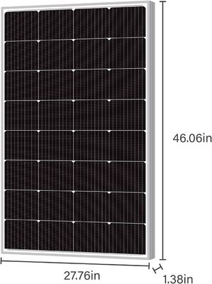 160W Off Grid Monocrystalline PV Cell Module Mono Poly Solar Panel 12V