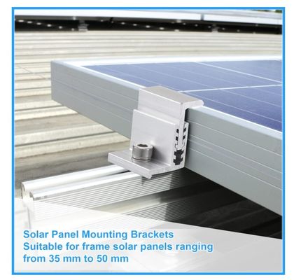 Adjustable Solar Panel Accessories Grounding Gutter Kit For PV Mounting System