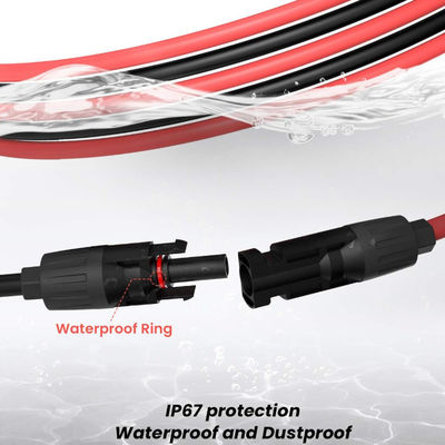 10AWG PV Extension Cables Solar Panel Accessories For Portable Solar Panel