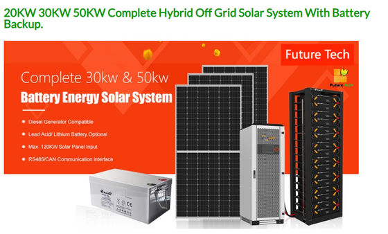 FT30000 Solar Panel Kit 20KW 25KW 30KW 40KW 50KW Complete On Off Grid