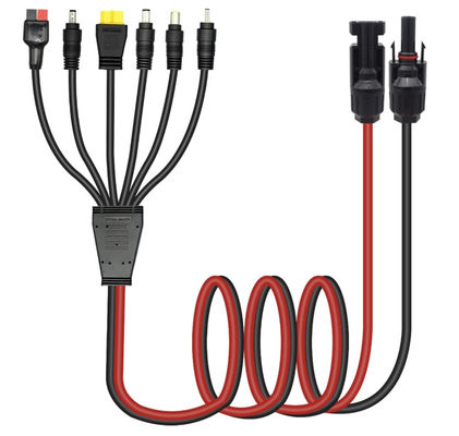 Y Splitter Solar Panel Accessories Extension Cable With Female And Male Connectors
