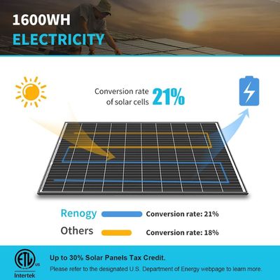 24V 320W Solar Panel Monocrystalline On Off Grid For RV Trailers