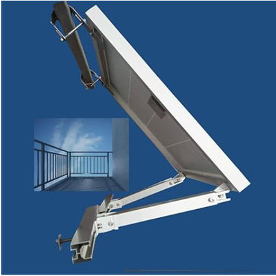 Rustproof Balcony Solar Panels Mounting Brackets Lightweight with white