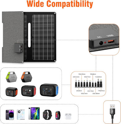 30 Watt Portable Balcony Solar Panels Monocrystalline Silicon Waterproof