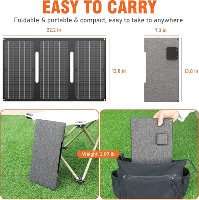 30 Watt Portable Balcony Solar Panels Monocrystalline Silicon Waterproof
