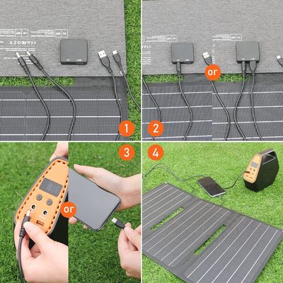 30 Watt Portable Balcony Solar Panels Monocrystalline Silicon Waterproof