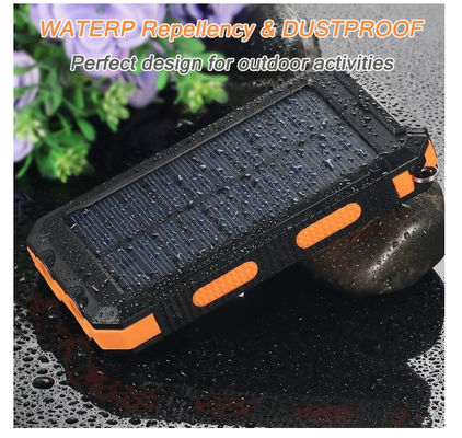 12v Mono Portable Solar Charger Panel 38800mAh Power Bank For Cellphones