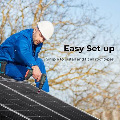 PV Monocrystalline Balcony Solar Panels 100 Watt 12V OEM