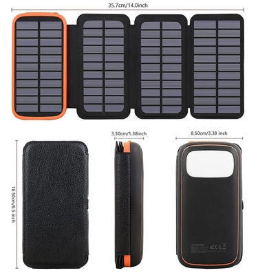 OEM 12V Portable Solar Panel Solar Powerbank Charger 27000mAh