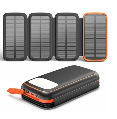 OEM 12V Portable Solar Panel Solar Powerbank Charger 27000mAh