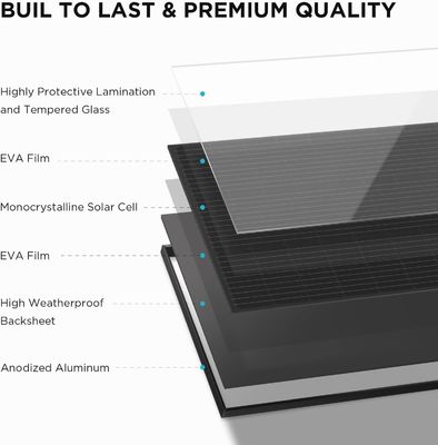 12V 200 Watt Solar Panel Monocrystalline Solar Modules IP68 Waterproof
