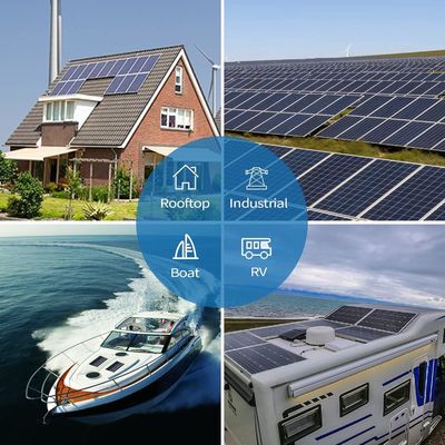 Polycrystalline Balcony Solar Panels Off Grid 100 Watt 12 Volt