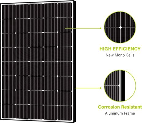 250W 15V Monocrystalline Sloar Panel PV Module Off Grid Lightweight