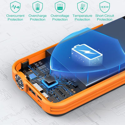 Wireless Portable Solar Charger Power Bank With FM Radio 20000mAh
